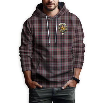 MacPherson Hunting Tartan Hoodie with Family Crest