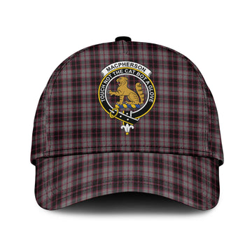 MacPherson Hunting Tartan Classic Cap with Family Crest