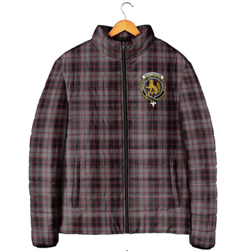 MacPherson Hunting Tartan Padded Jacket with Family Crest