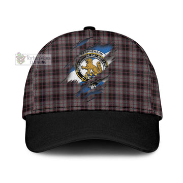 MacPherson Hunting Tartan Classic Cap with Family Crest In Me Style