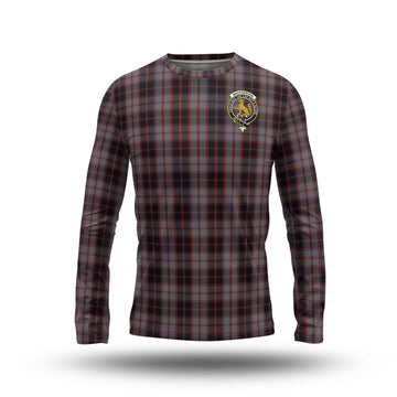 MacPherson Hunting Tartan Long Sleeve T-Shirt with Family Crest