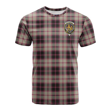 MacPherson Hunting Ancient Tartan T-Shirt with Family Crest