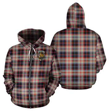 MacPherson Hunting Ancient Tartan Hoodie with Family Crest
