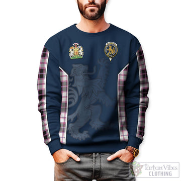 MacPherson Hunting Modern Tartan Sweater with Family Crest and Lion Rampant Vibes Sport Style