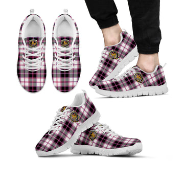 MacPherson Hunting Modern Tartan Sneakers with Family Crest