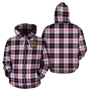 MacPherson Hunting Modern Tartan Hoodie with Family Crest
