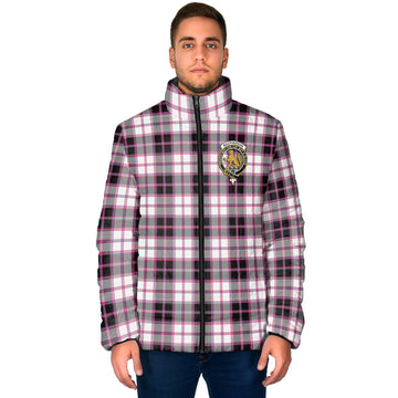 MacPherson Hunting Modern Tartan Padded Jacket with Family Crest