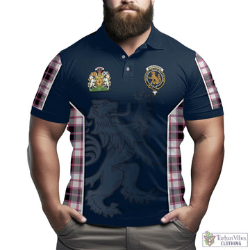 MacPherson Hunting Modern Tartan Men's Polo Shirt with Family Crest and Lion Rampant Vibes Sport Style