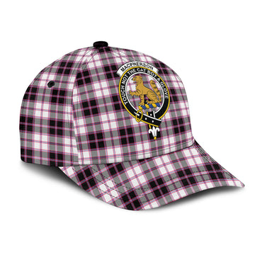 MacPherson Hunting Modern Tartan Classic Cap with Family Crest