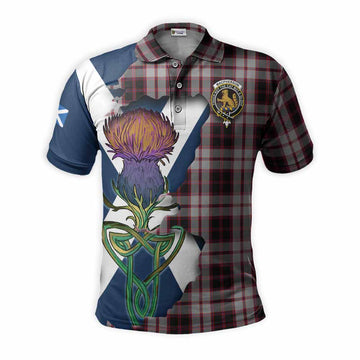 MacPherson (McPherson) Tartan Family Crest Polo Shirt Scottish Thistle Celtic Inspired