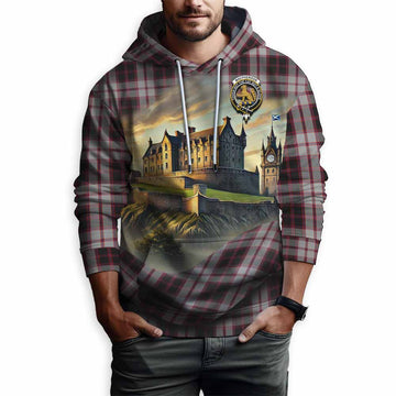 MacPherson (McPherson) Tartan Family Crest Hoodie with Scottish Ancient Castle Style