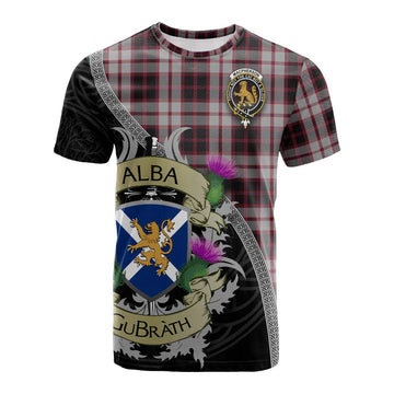 MacPherson (McPherson) Tartan Family Crest Cotton T-shirt Lion Rampant Royal Thistle Shield Celtic Inspired