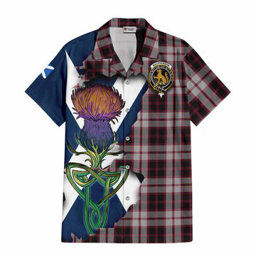 MacPherson (McPherson) Tartan Family Crest Hawaiian Shirt Scottish Thistle Celtic Inspired