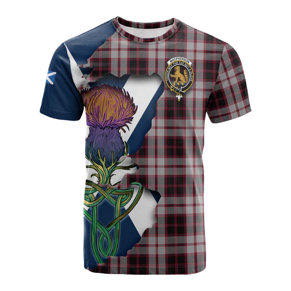 MacPherson (McPherson) Tartan Family Crest Cotton T-shirt Scottish Thistle Celtic Inspired Kid's Shirt - Tartan Vibes Clothing