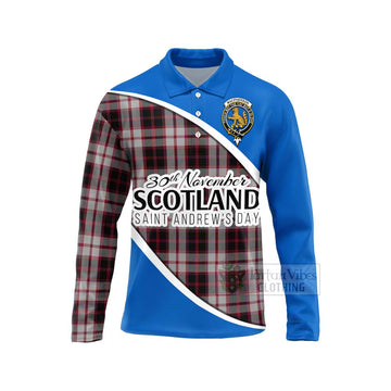 Tartan Vibes Clothing MacPherson (McPherson) Family Crest Tartan Long Sleeve Polo Shirt Celebrate Saint Andrew's Day in Style