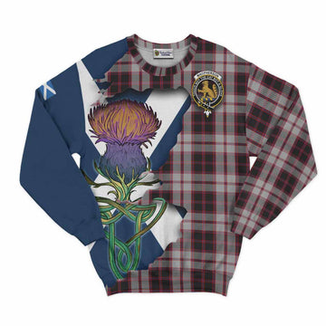 MacPherson (McPherson) Tartan Family Crest Sweatshirt Scottish Thistle Celtic Inspired