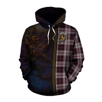 MacPherson (McPherson) Tartan Family Crest Cotton Hoodie Alba Gu Brath Be Brave Lion Ancient Style