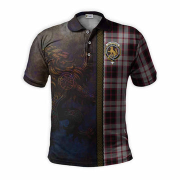 MacPherson (McPherson) Tartan Family Crest Polo Shirt Alba Gu Brath Be Brave Lion Ancient Style