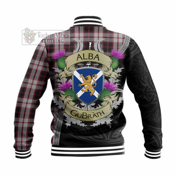 MacPherson (McPherson) Tartan Family Crest Baseball Jacket Lion Rampant Royal Thistle Shield Celtic Inspired