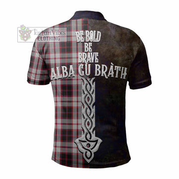 MacPherson (McPherson) Tartan Family Crest Polo Shirt Alba Gu Brath Be Brave Lion Ancient Style