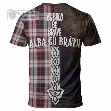MacPherson (McPherson) Tartan Family Crest T-Shirt Alba Gu Brath Be Brave Lion Ancient Style