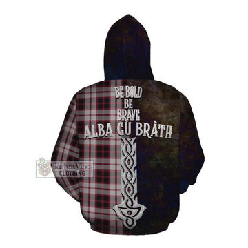 MacPherson (McPherson) Tartan Family Crest Cotton Hoodie Alba Gu Brath Be Brave Lion Ancient Style