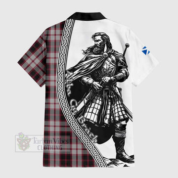 MacPherson (McPherson) Tartan Clan Crest Hawaiian Shirt with Highlander Warrior Celtic Style