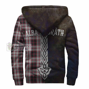 MacPherson (McPherson) Tartan Family Crest Sherpa Hoodie Alba Gu Brath Be Brave Lion Ancient Style