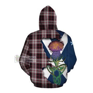 Tartan Vibes Clothing MacPherson (McPherson) Tartan Family Crest Cotton Hoodie Scottish Thistle Celtic Inspired