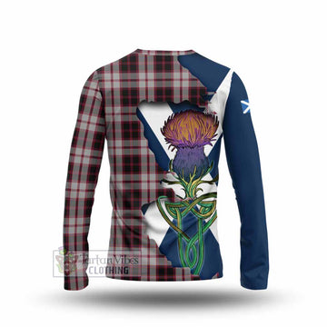MacPherson (McPherson) Tartan Family Crest Long Sleeve T-Shirt Scottish Thistle Celtic Inspired