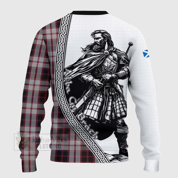 Tartan Vibes Clothing MacPherson (McPherson) Tartan Clan Crest Knitted Sweater with Highlander Warrior Celtic Style