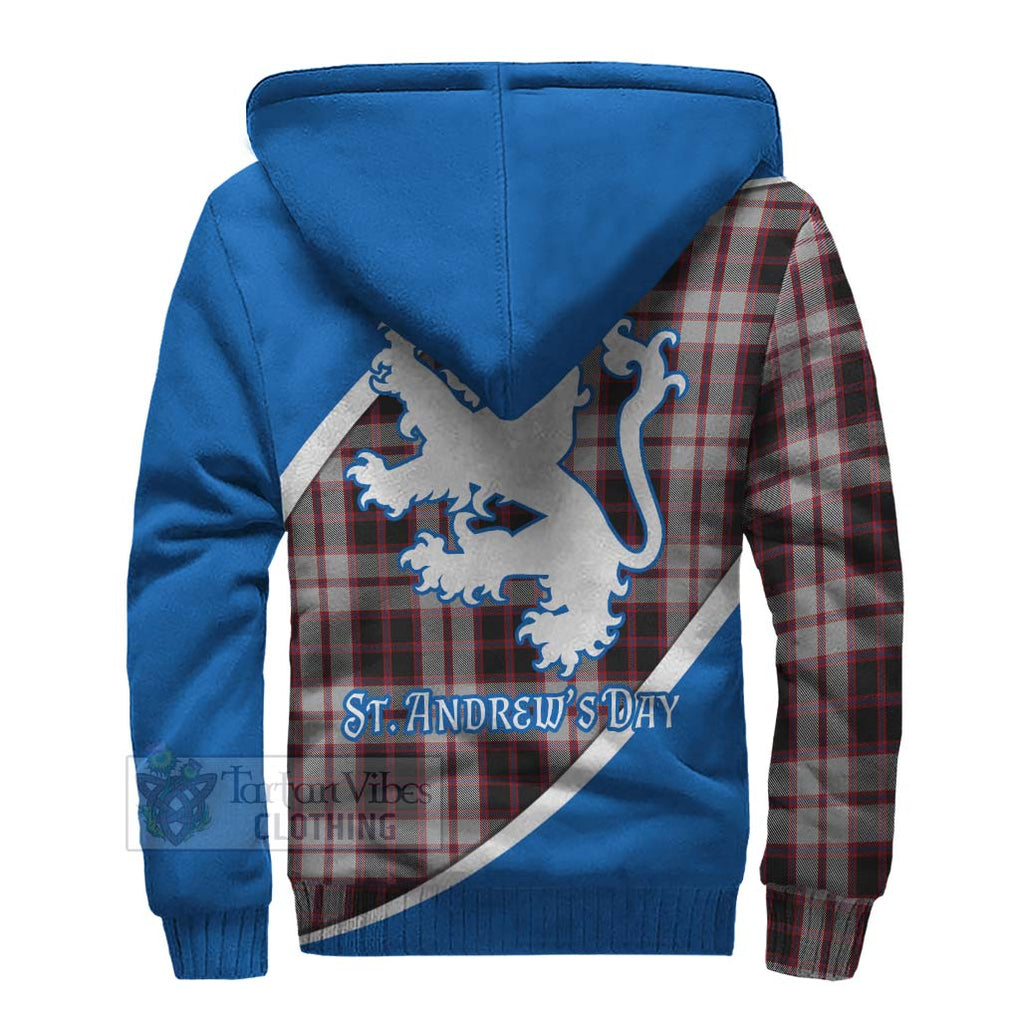 Tartan Vibes Clothing MacPherson (McPherson) Family Crest Tartan Sherpa Hoodie Celebrate Saint Andrew's Day in Style