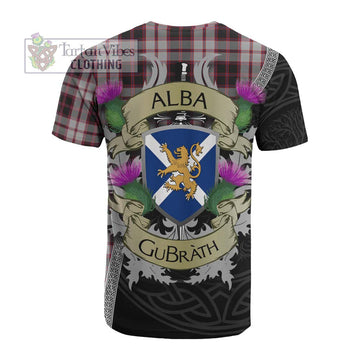MacPherson (McPherson) Tartan Family Crest Cotton T-shirt Lion Rampant Royal Thistle Shield Celtic Inspired