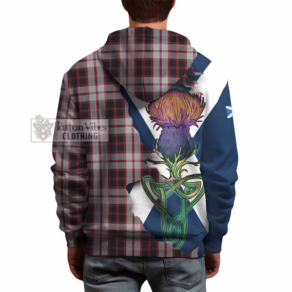 Tartan Vibes Clothing MacPherson (McPherson) Tartan Family Crest Hoodie Scottish Thistle Celtic Inspired