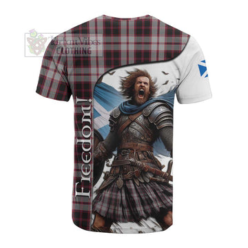 MacPherson (McPherson) Crest Tartan Cotton T-shirt Inspired by the Freedom of Scottish Warrior