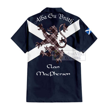 MacPherson (McPherson) Tartan Lion Rampant Hawaiian Shirt Proudly Display Your Heritage with Alba Gu Brath and Clan Name