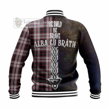 MacPherson (McPherson) Tartan Family Crest Baseball Jacket Alba Gu Brath Be Brave Lion Ancient Style
