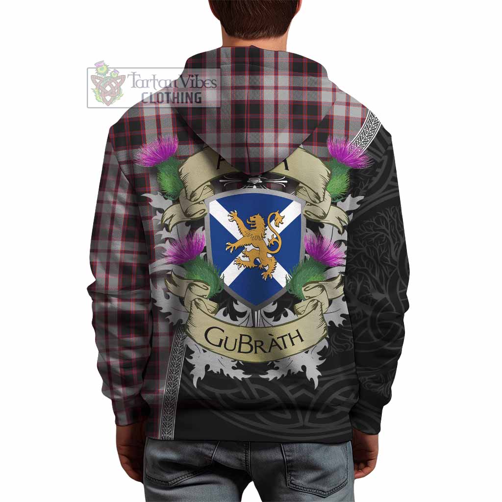 Tartan Vibes Clothing MacPherson (McPherson) Tartan Family Crest Hoodie Lion Rampant Royal Thistle Shield Celtic Inspired