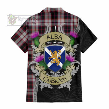 MacPherson (McPherson) Tartan Family Crest Hawaiian Shirt Lion Rampant Royal Thistle Shield Celtic Inspired