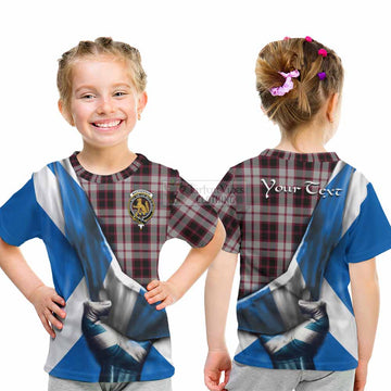 MacPherson (McPherson) Tartan Kid T-Shirt with Family Crest Scotland Patriotic Style