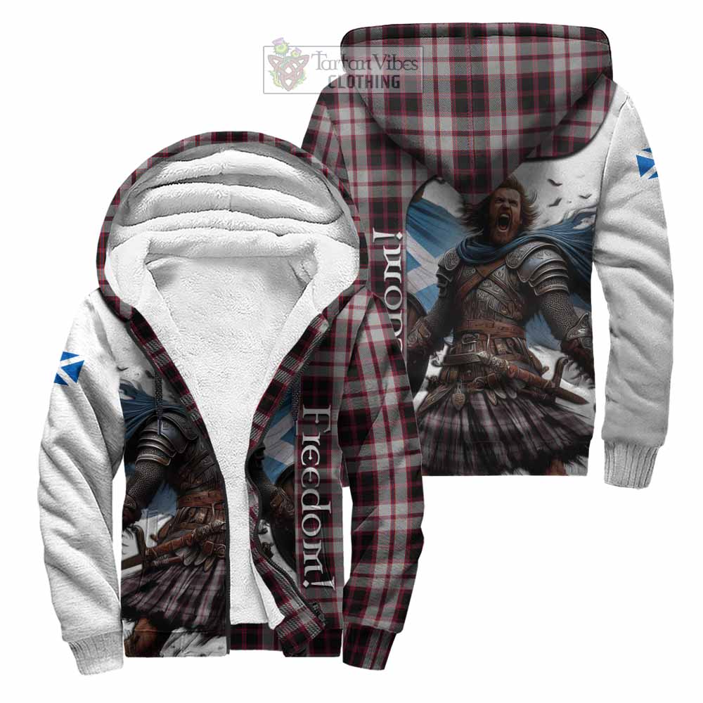 Tartan Vibes Clothing MacPherson (McPherson) Crest Tartan Sherpa Hoodie Inspired by the Freedom of Scottish Warrior