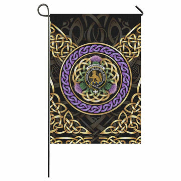 MacPherson (McPherson) Clan Crest Garden Flag Celtic Scottish Thistle