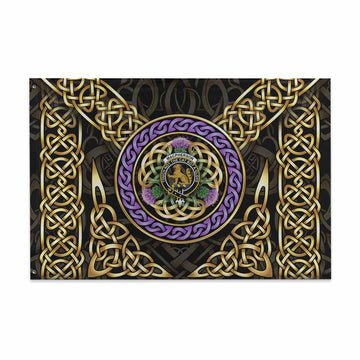 MacPherson (McPherson) Clan Crest House Flag Celtic Scottish Thistle 48*72 inch (120*180 cm) - Tartan Vibes Clothing