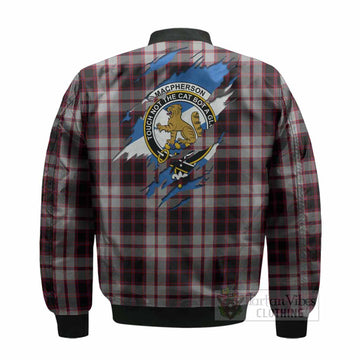 MacPherson (McPherson) Clan Crest In Me Tartan Bomber Jacket Scotland Flag Style