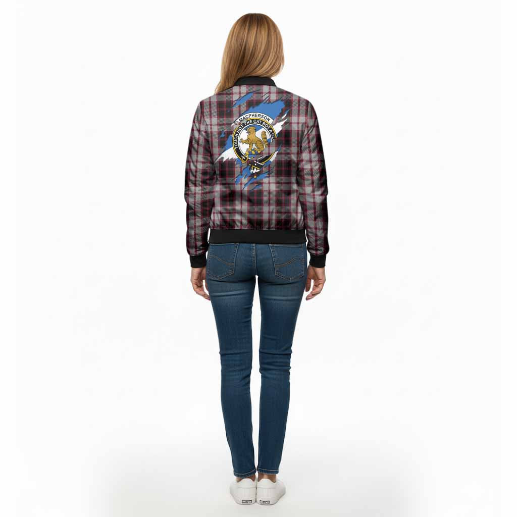 MacPherson (McPherson) Clan Crest In Me Tartan Bomber Jacket Scotland Flag Style