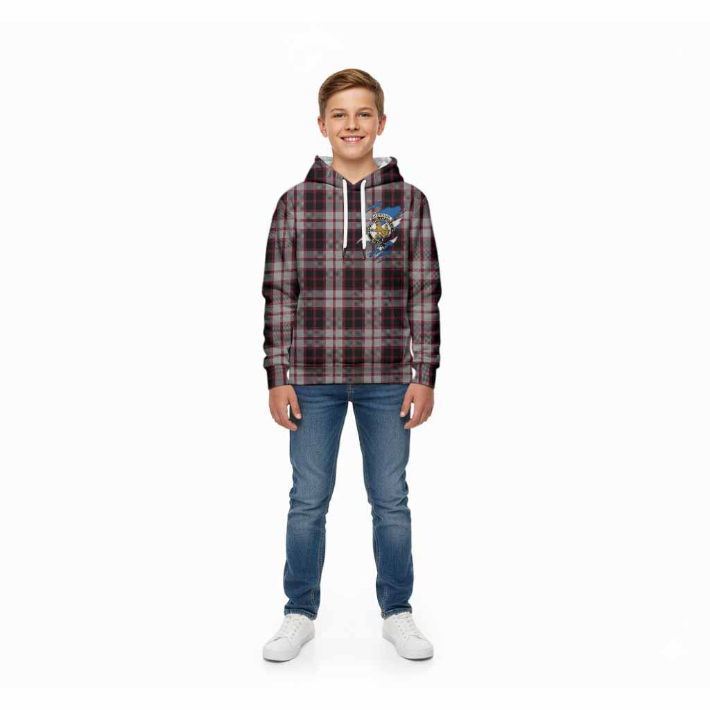 MacPherson (McPherson) Clan Crest In Me Tartan Kid Hoodie Scotland Flag Style