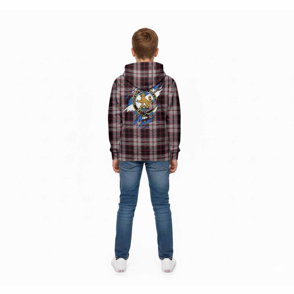 MacPherson (McPherson) Clan Crest In Me Tartan Kid Hoodie Scotland Flag Style