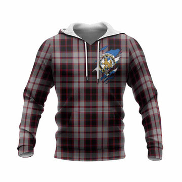 MacPherson (McPherson) Clan Crest In Me Tartan Knitted Hoodie Scotland Flag Style