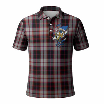 MacPherson (McPherson) Clan Crest In Me Tartan Polo Shirt Scotland Flag Style