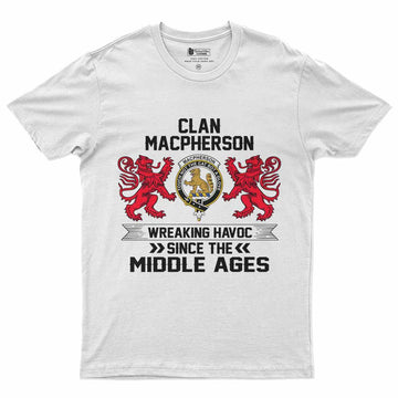 MacPherson (McPherson) Clan Crest Men's T-Shirt Wreaking Havoc